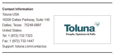 Toluna LTD Contact Info Screenshot