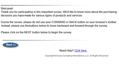 Survey Spot sample questioner